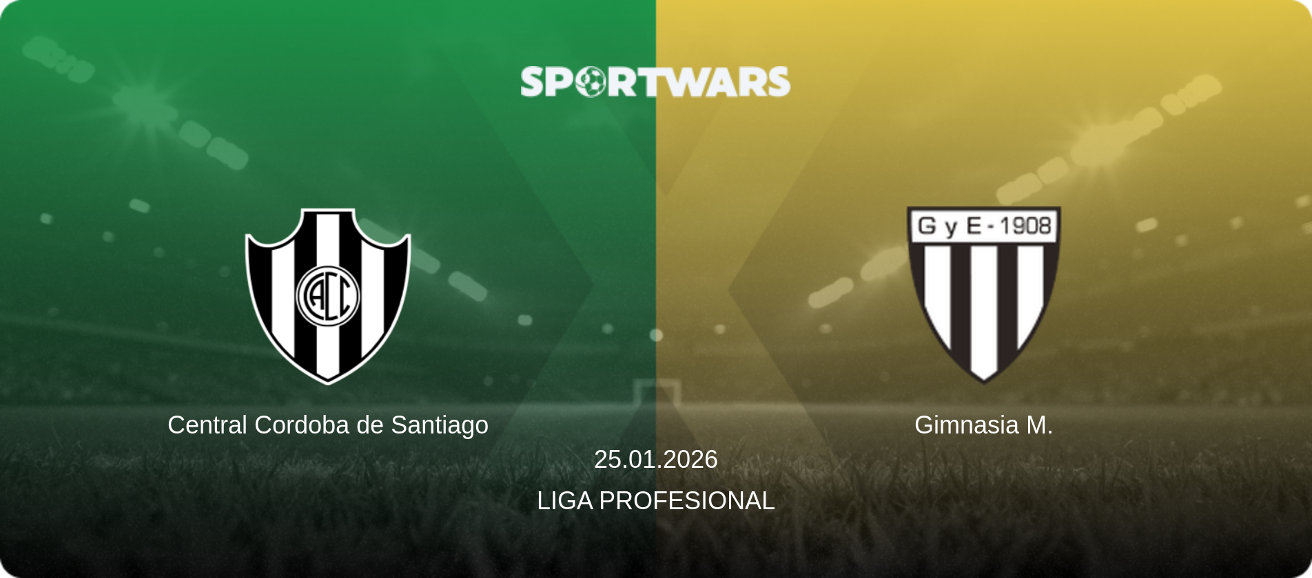 Central Cordoba de Santiago — Gimnasia M., 25.01.2026 — Liga Profesional (match preview)