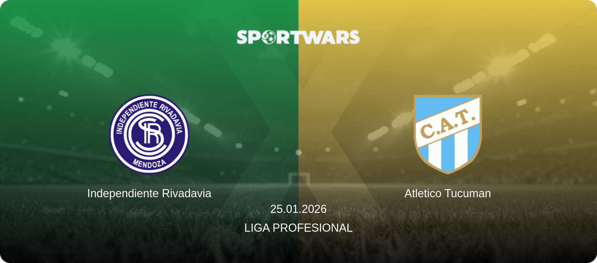 Independiente Rivadavia — Atletico Tucuman, 25.01.2026 — Liga Profesional (match preview)
