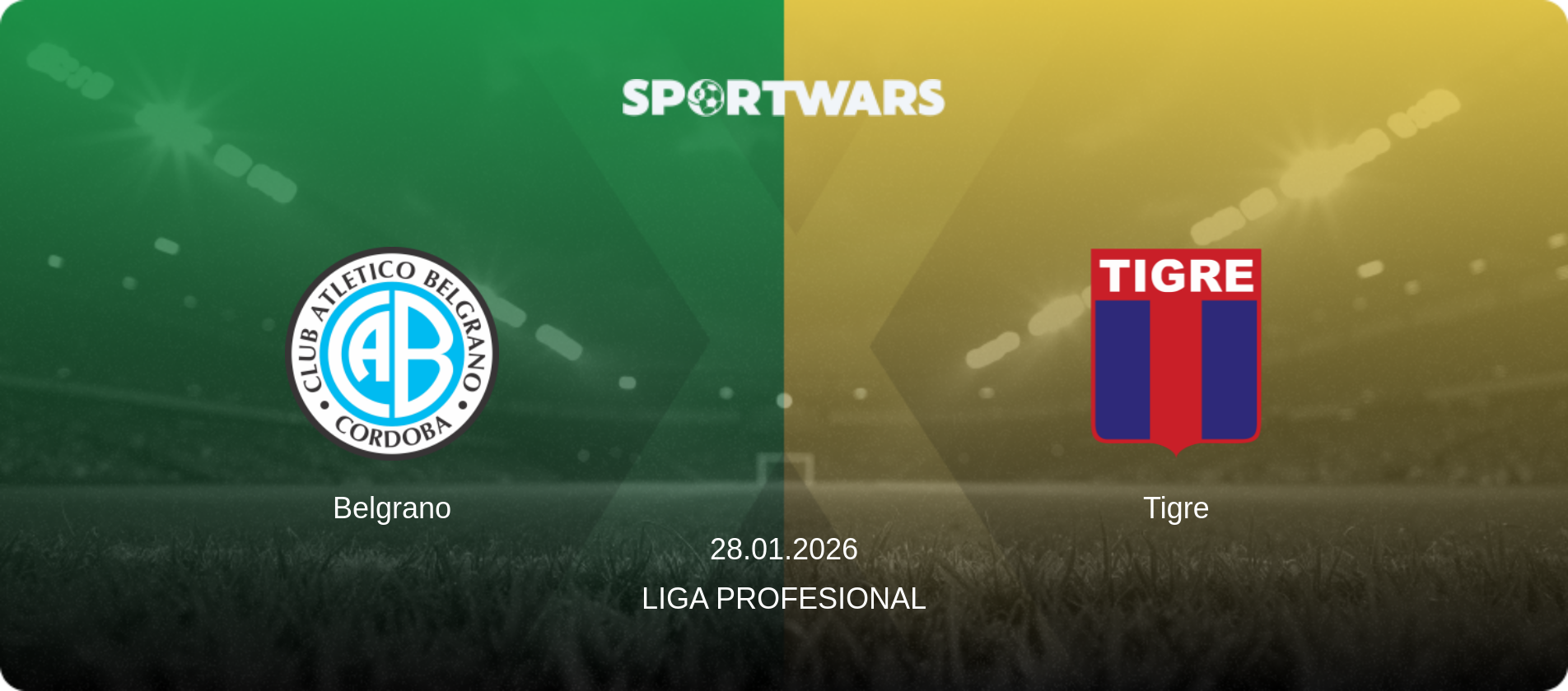 Belgrano — Tigre, 28.01.2026 — Liga Profesional (match preview)