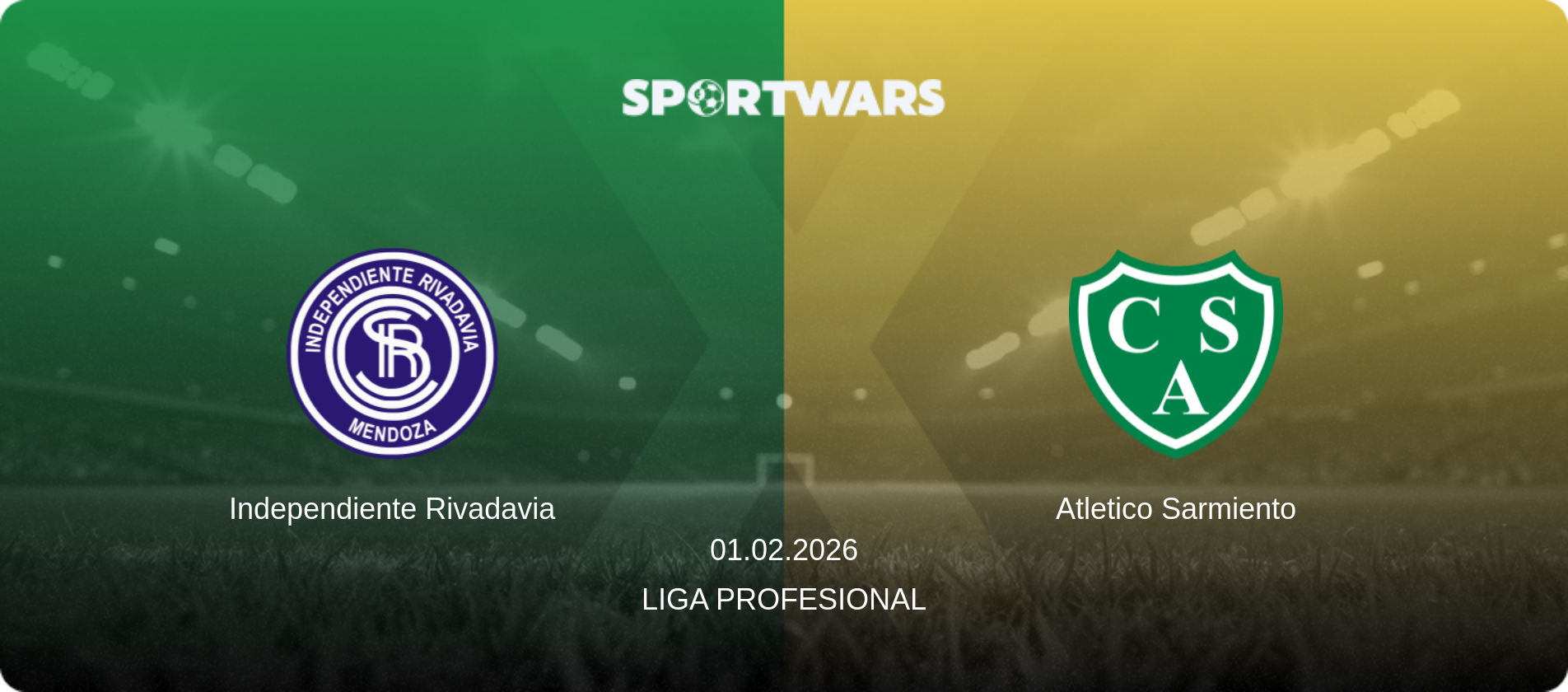 Independiente Rivadavia — Atletico Sarmiento, 01.02.2026 — Liga Profesional (match preview)