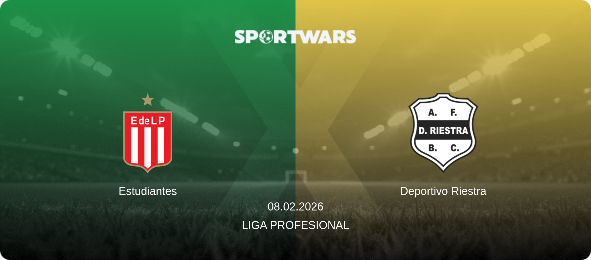 Estudiantes — Deportivo Riestra, 08.02.2026 — Liga Profesional (match preview)