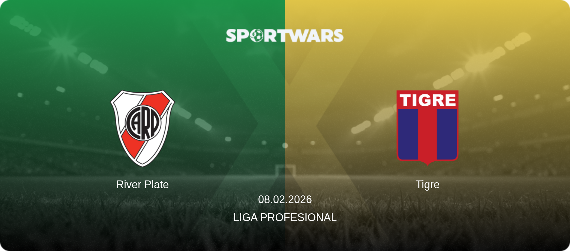 River Plate — Tigre, 08.02.2026 — Liga Profesional (match preview)