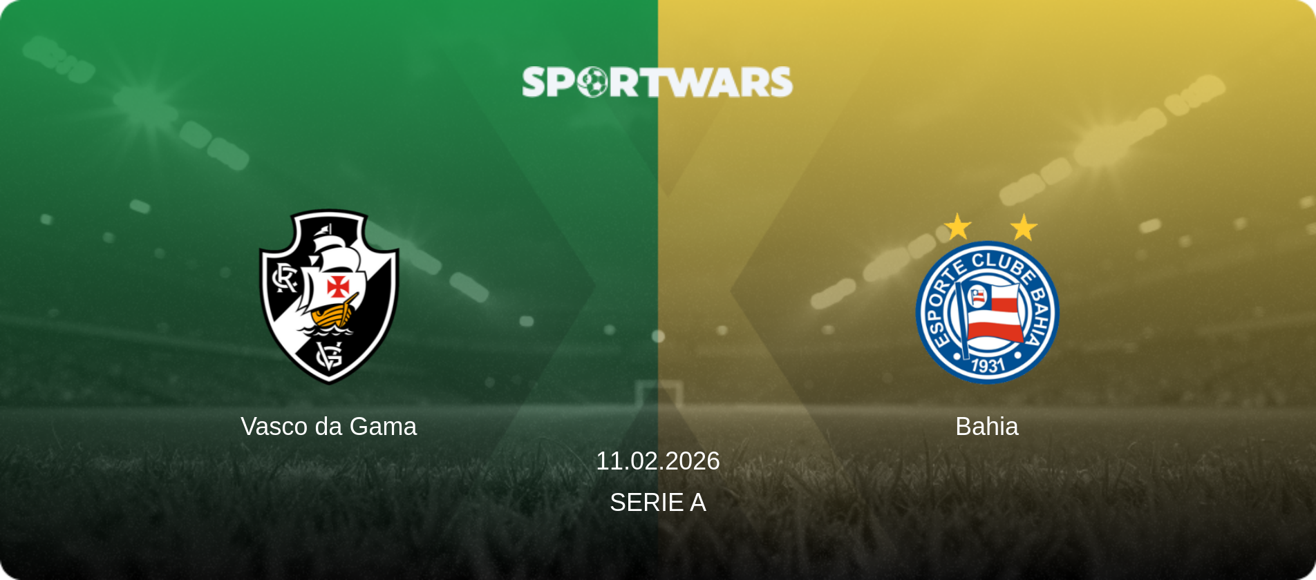 Vasco da Gama — Bahia, 11.02.2026 — Serie A (match preview)