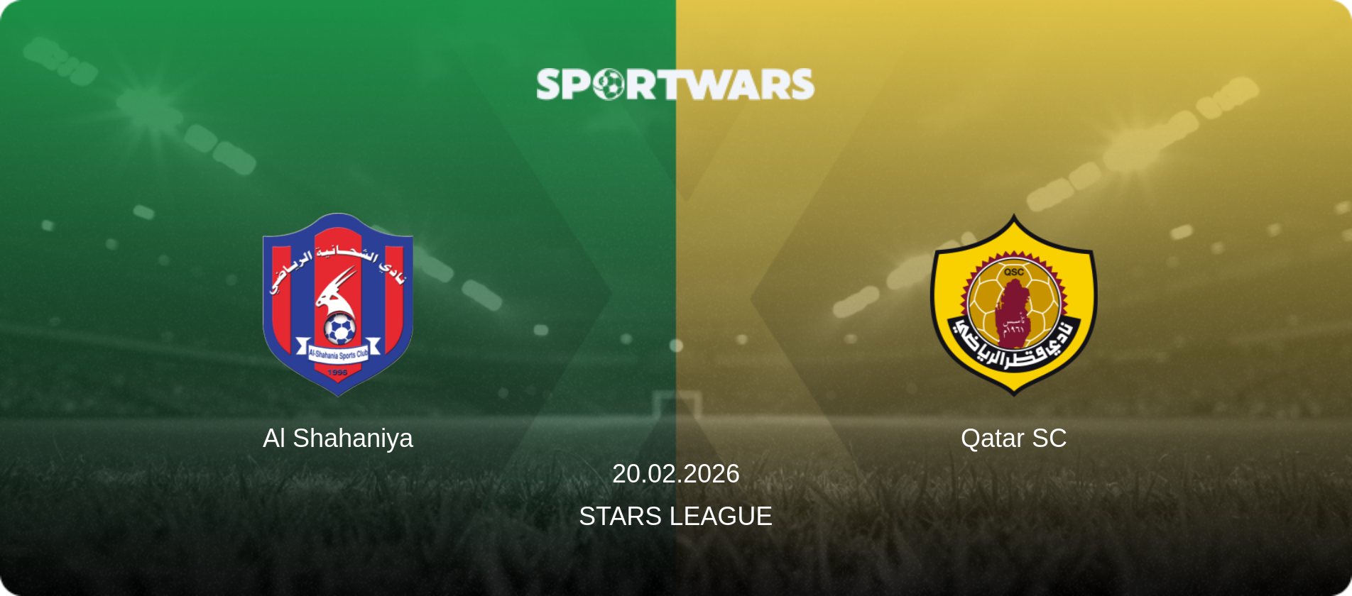 Al Shahaniya — Qatar SC, 20.02.2026 — Stars League (match preview)