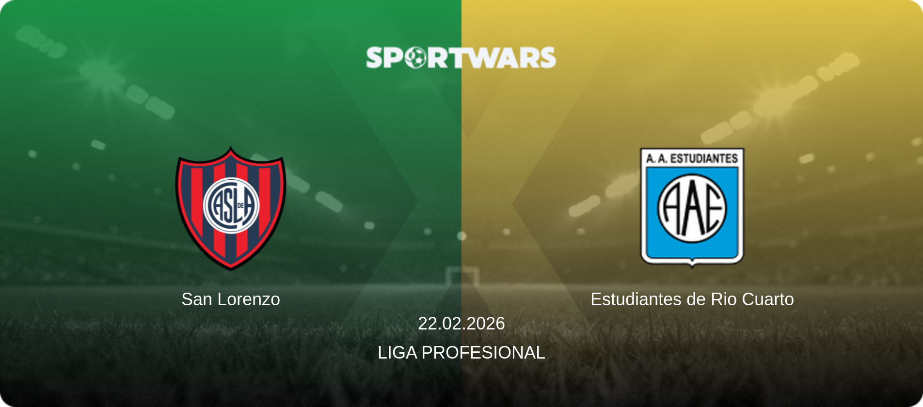 San Lorenzo — Estudiantes de Rio Cuarto, 22.02.2026 — Liga Profesional (match preview)