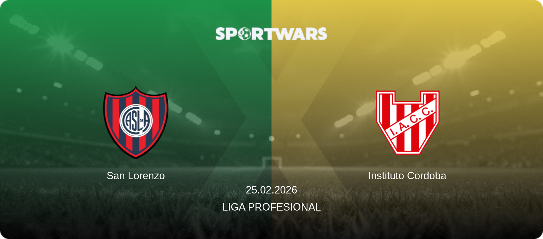 San Lorenzo — Instituto Cordoba, 25.02.2026 — Liga Profesional (match preview)