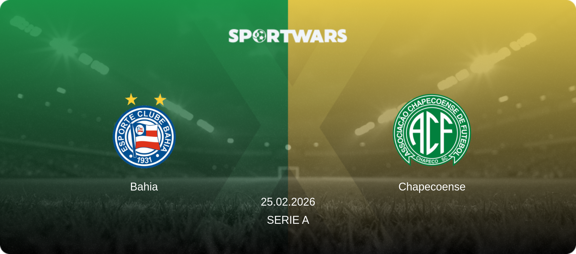 Bahia — Chapecoense, 25.02.2026 — Serie A (match preview)