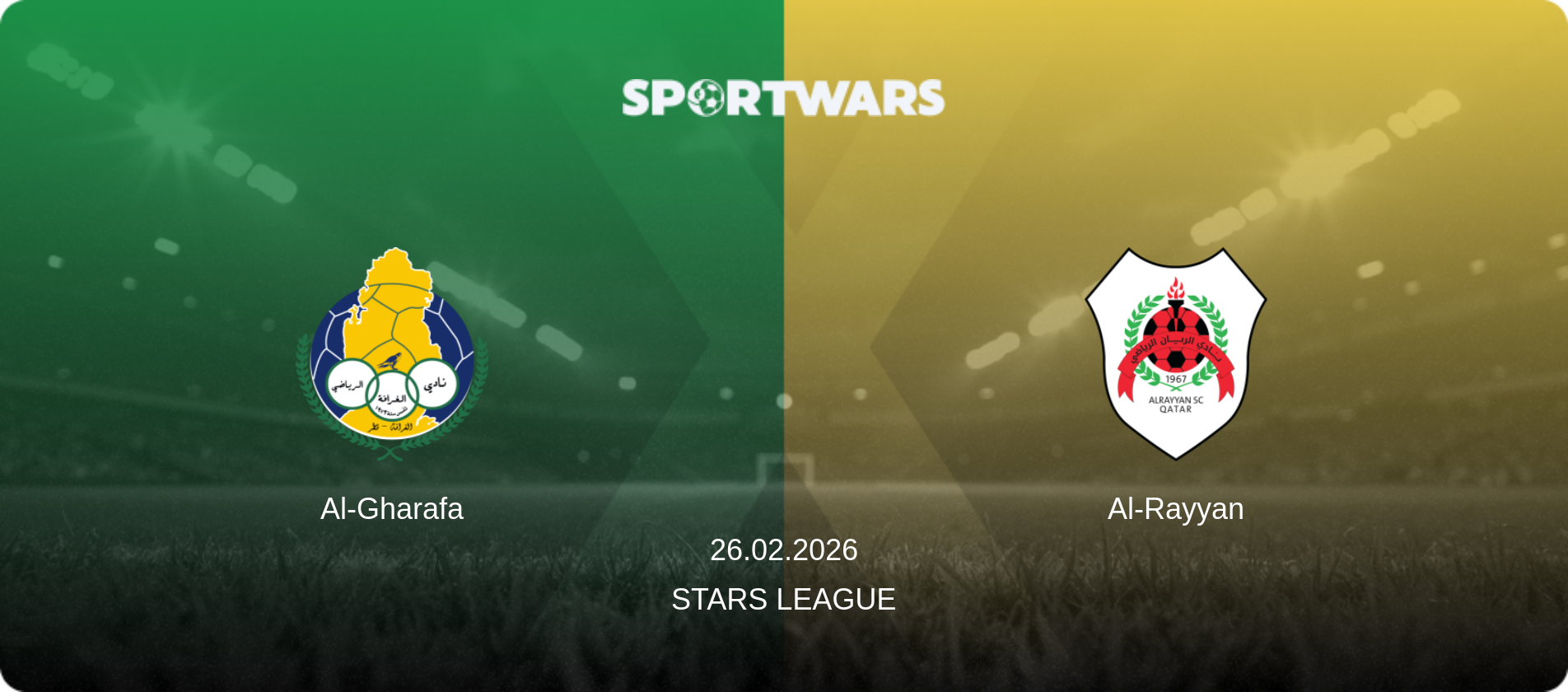 Al-Gharafa — Al-Rayyan, 26.02.2026 — Stars League (match preview)