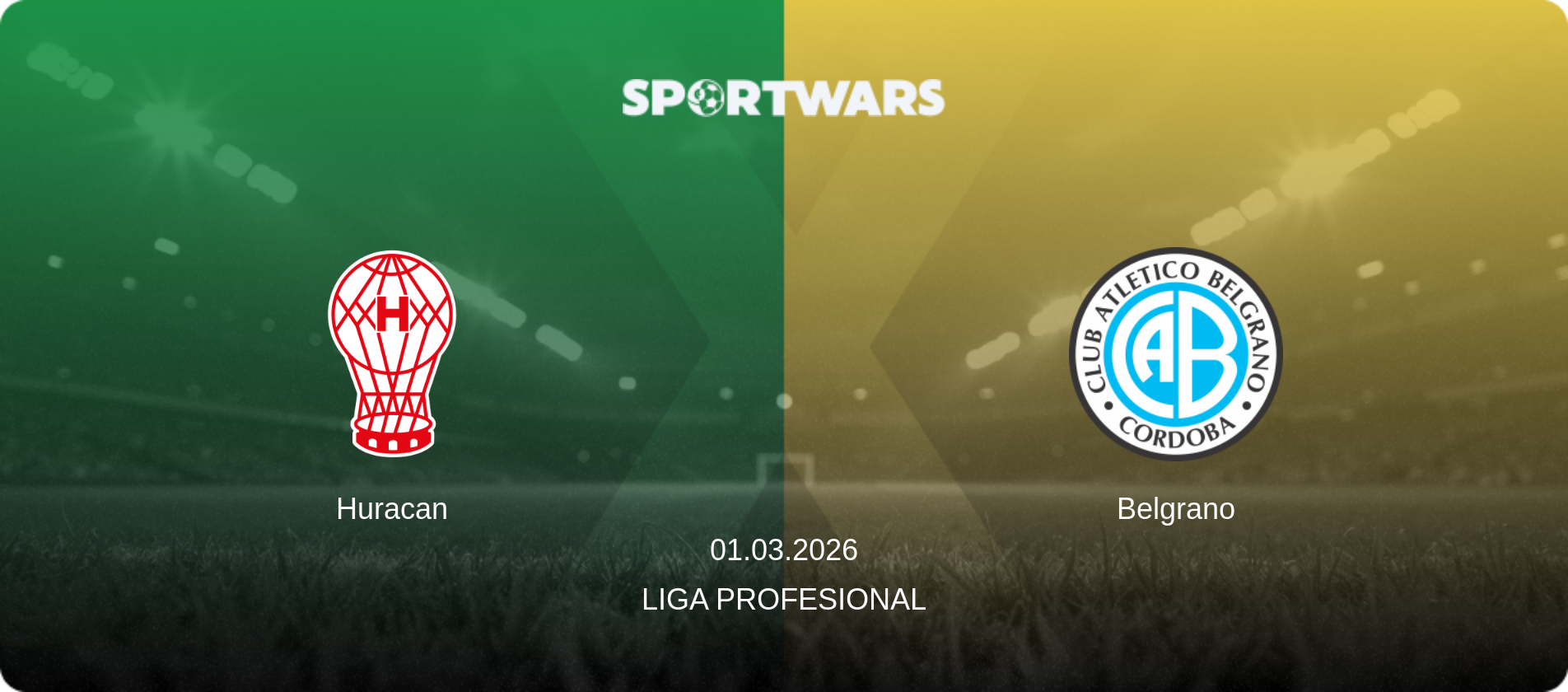 Huracan — Belgrano, 01.03.2026 — Liga Profesional (match preview)