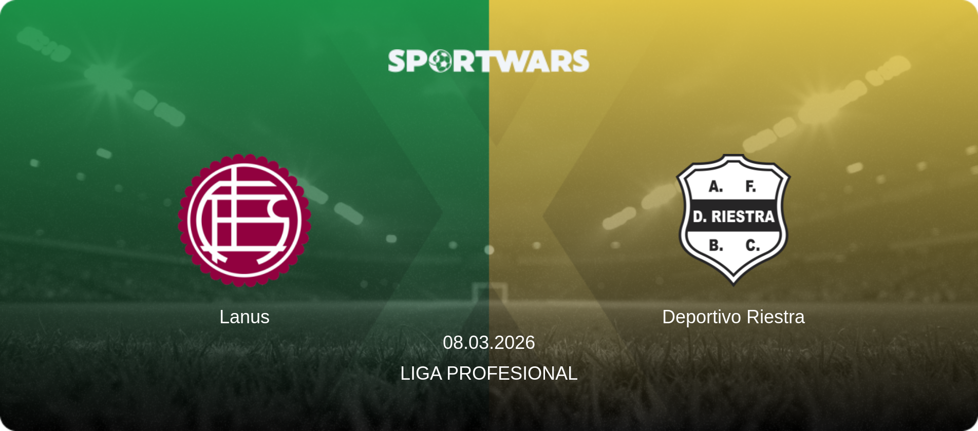 Lanus — Deportivo Riestra, 08.03.2026 — Liga Profesional (match preview)
