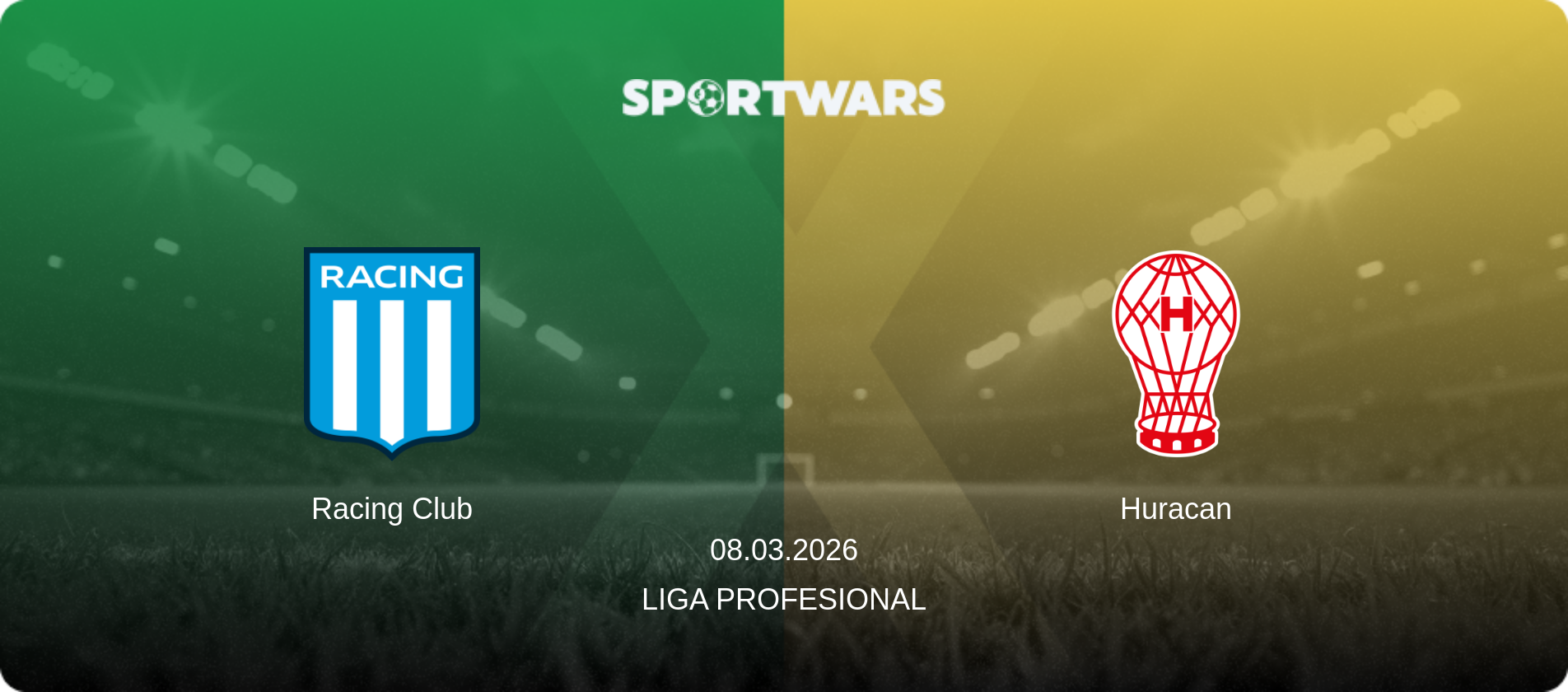 Racing Club — Huracan, 08.03.2026 — Liga Profesional (match preview)