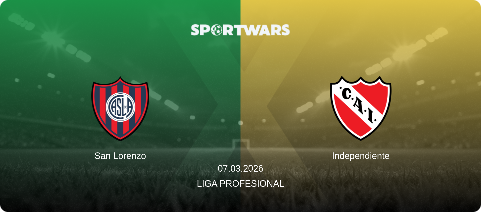 San Lorenzo — Independiente, 07.03.2026 — Liga Profesional (match preview)
