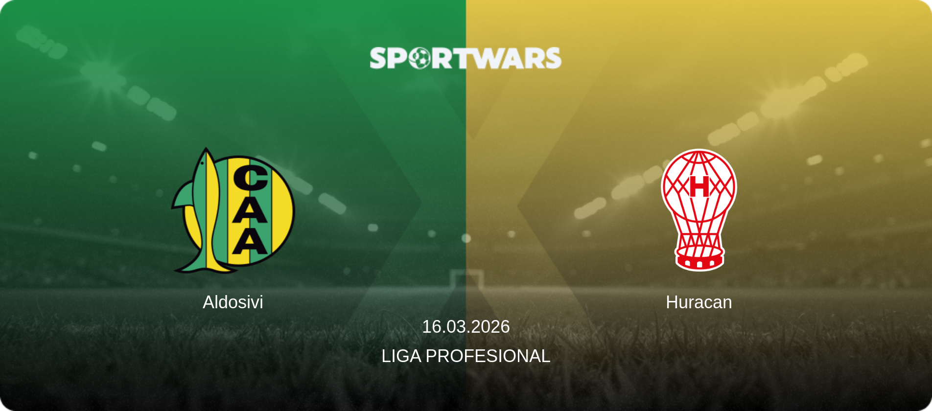 Aldosivi — Huracan, 16.03.2026 — Liga Profesional (match preview)