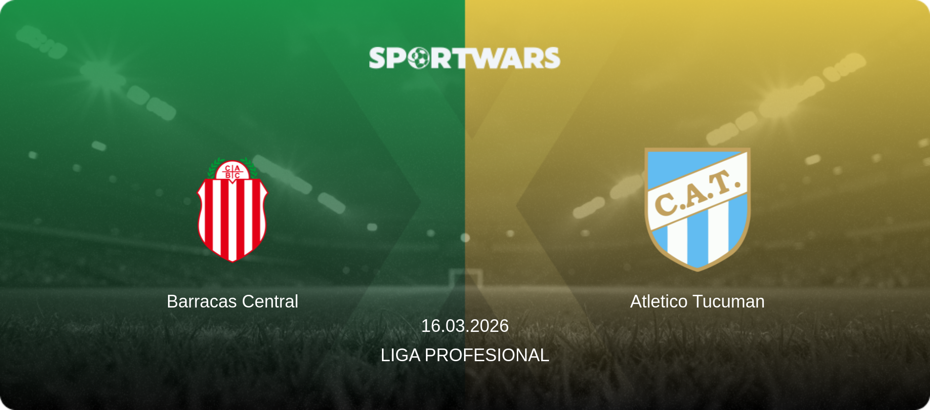 Barracas Central — Atletico Tucuman, 16.03.2026 — Liga Profesional (match preview)