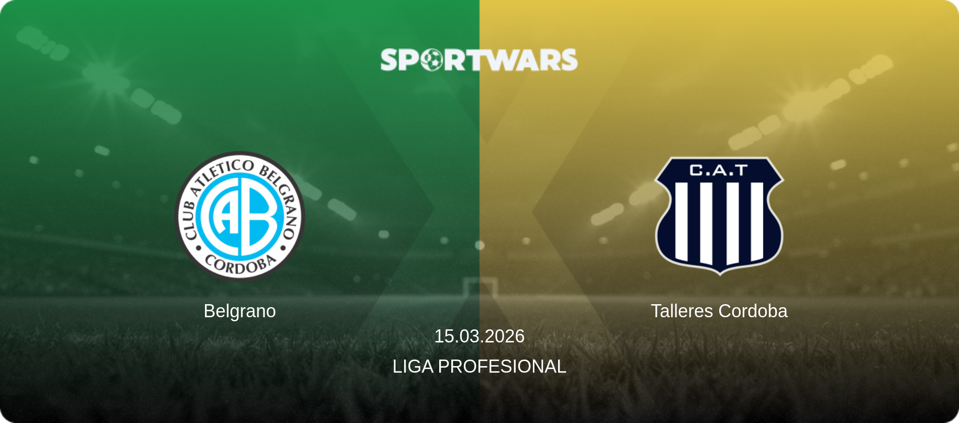 Belgrano — Talleres Cordoba, 15.03.2026 — Liga Profesional (match preview)