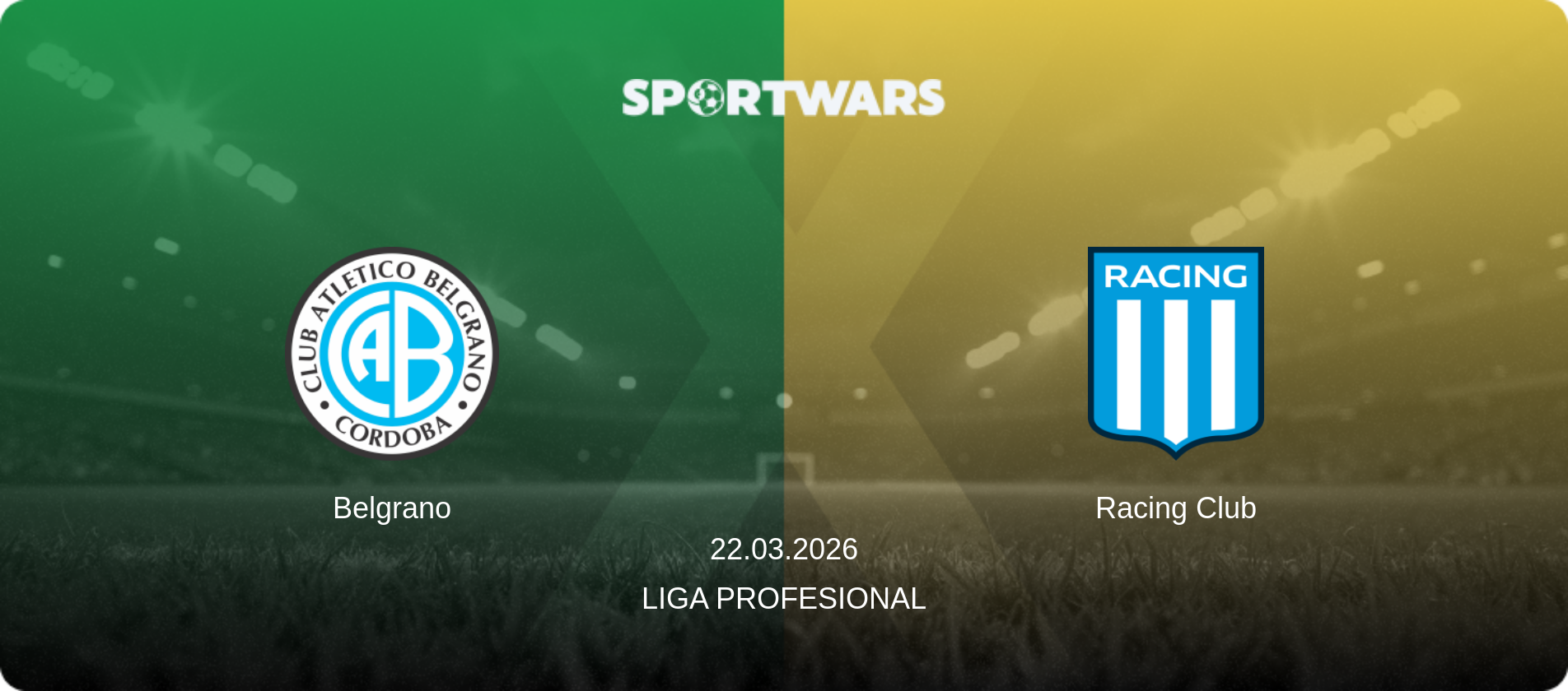 Belgrano — Racing Club, 22.03.2026 — Liga Profesional (match preview)
