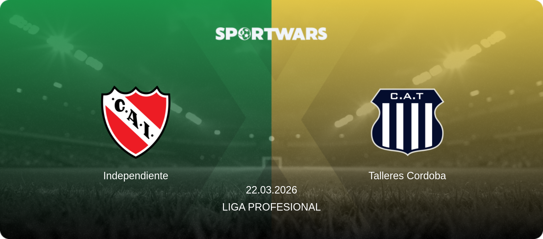 Independiente — Talleres Cordoba, 22.03.2026 — Liga Profesional (match preview)