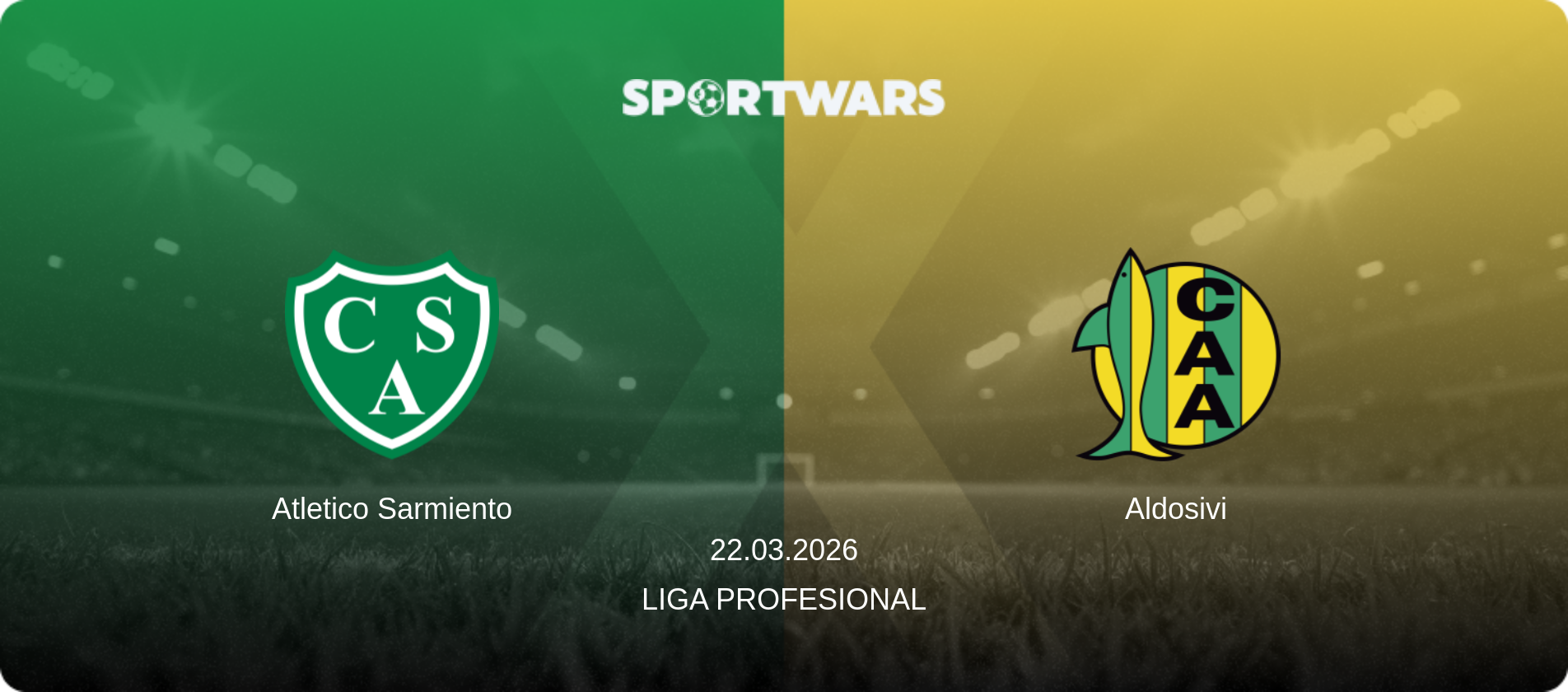Atletico Sarmiento — Aldosivi, 22.03.2026 — Liga Profesional (match preview)