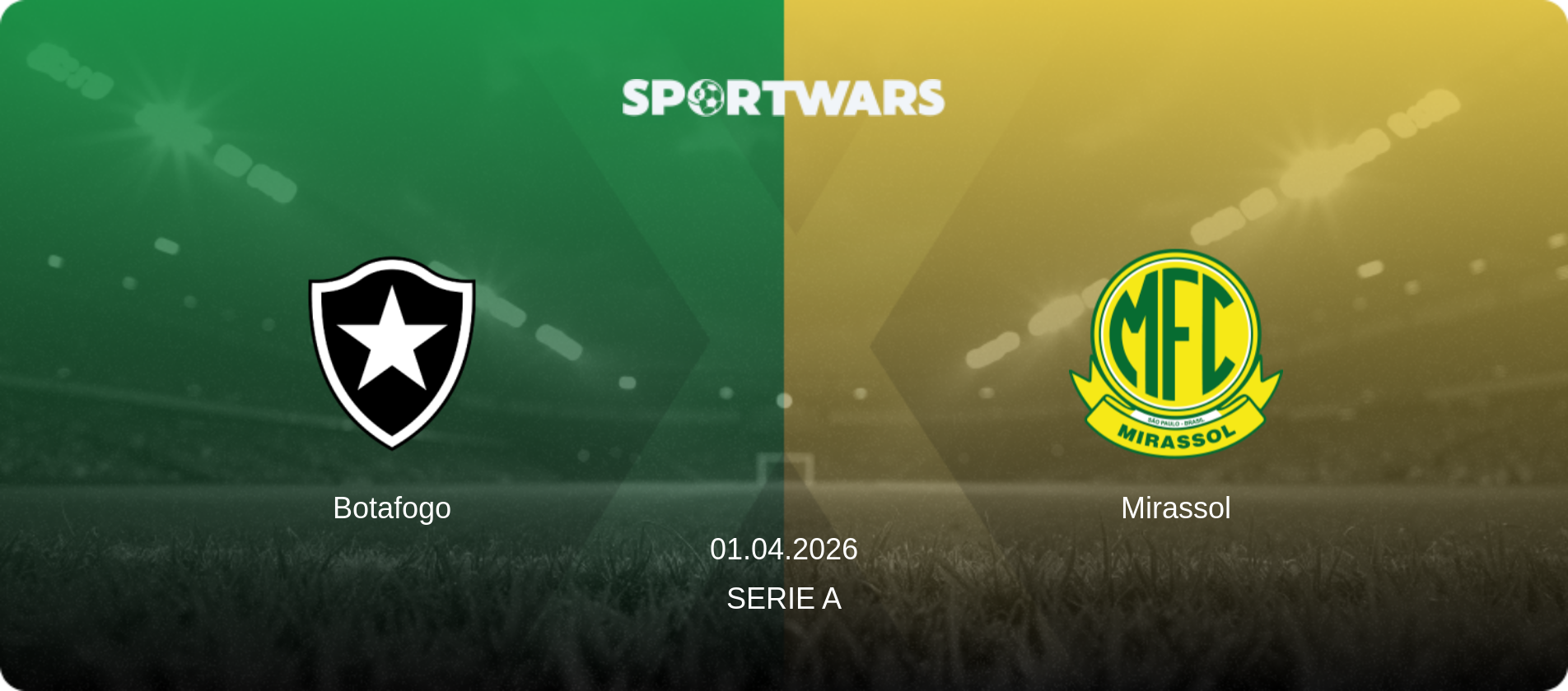 Botafogo — Mirassol, 01.04.2026 — Serie A (match preview)