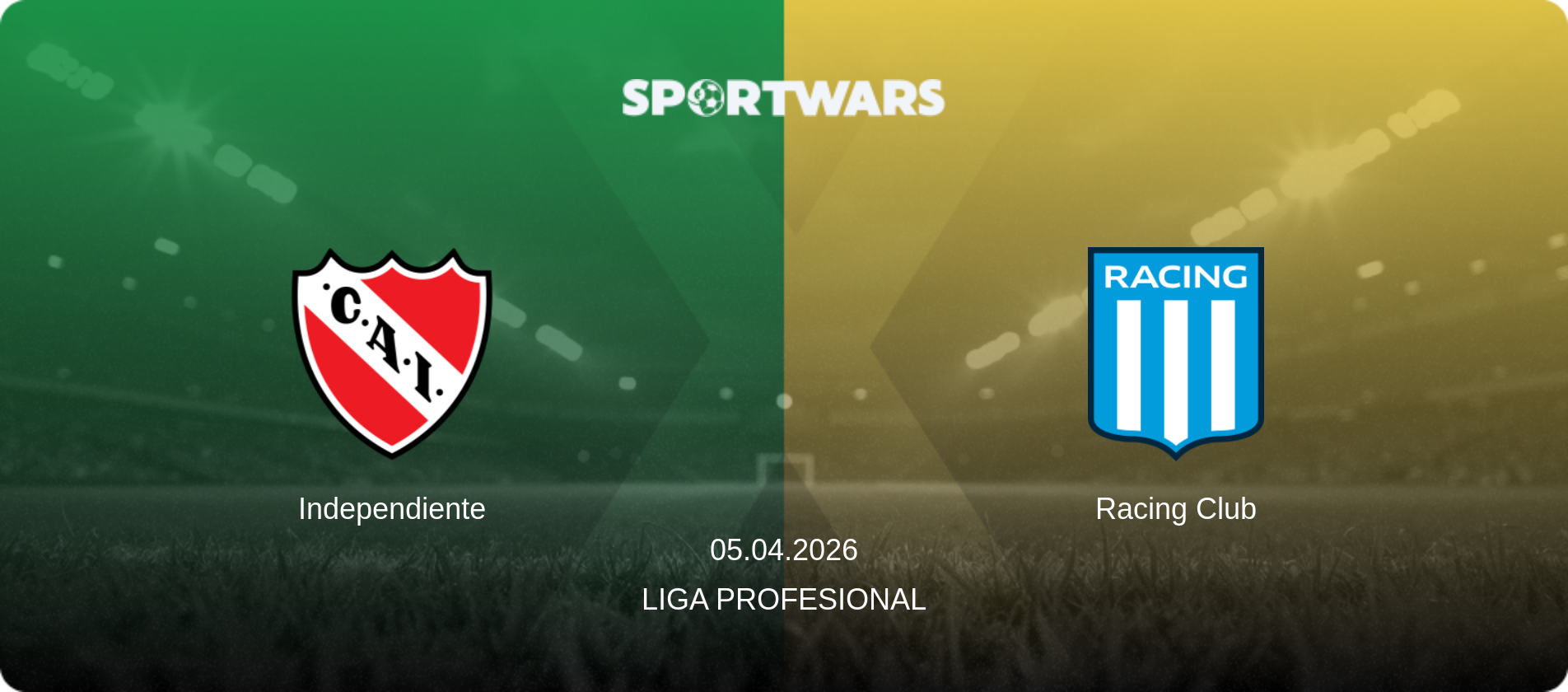 Independiente — Racing Club, 05.04.2026 — Liga Profesional (match preview)