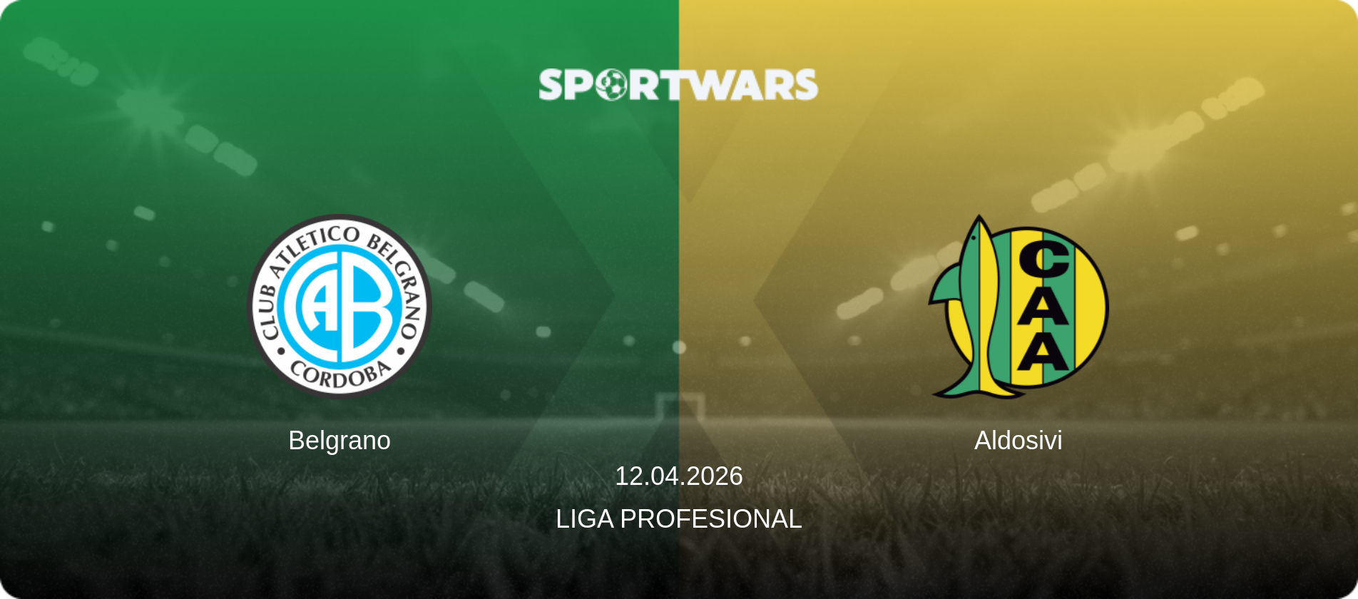 Belgrano — Aldosivi, 12.04.2026 — Liga Profesional (match preview)