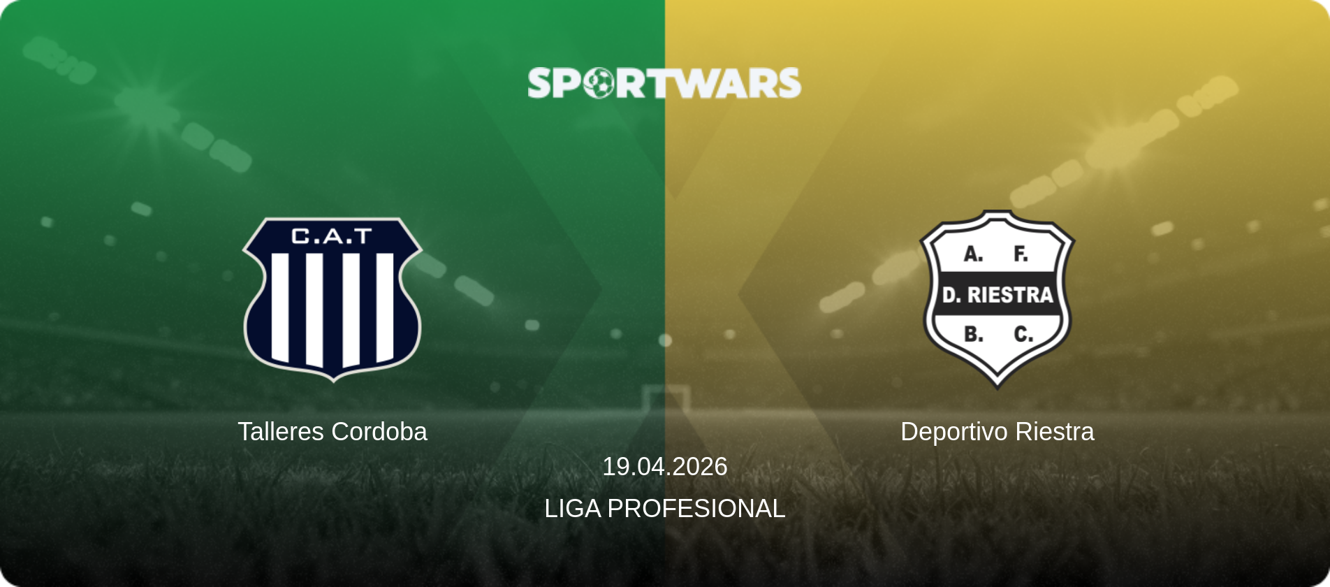Talleres Cordoba — Deportivo Riestra, 19.04.2026 — Liga Profesional (match preview)