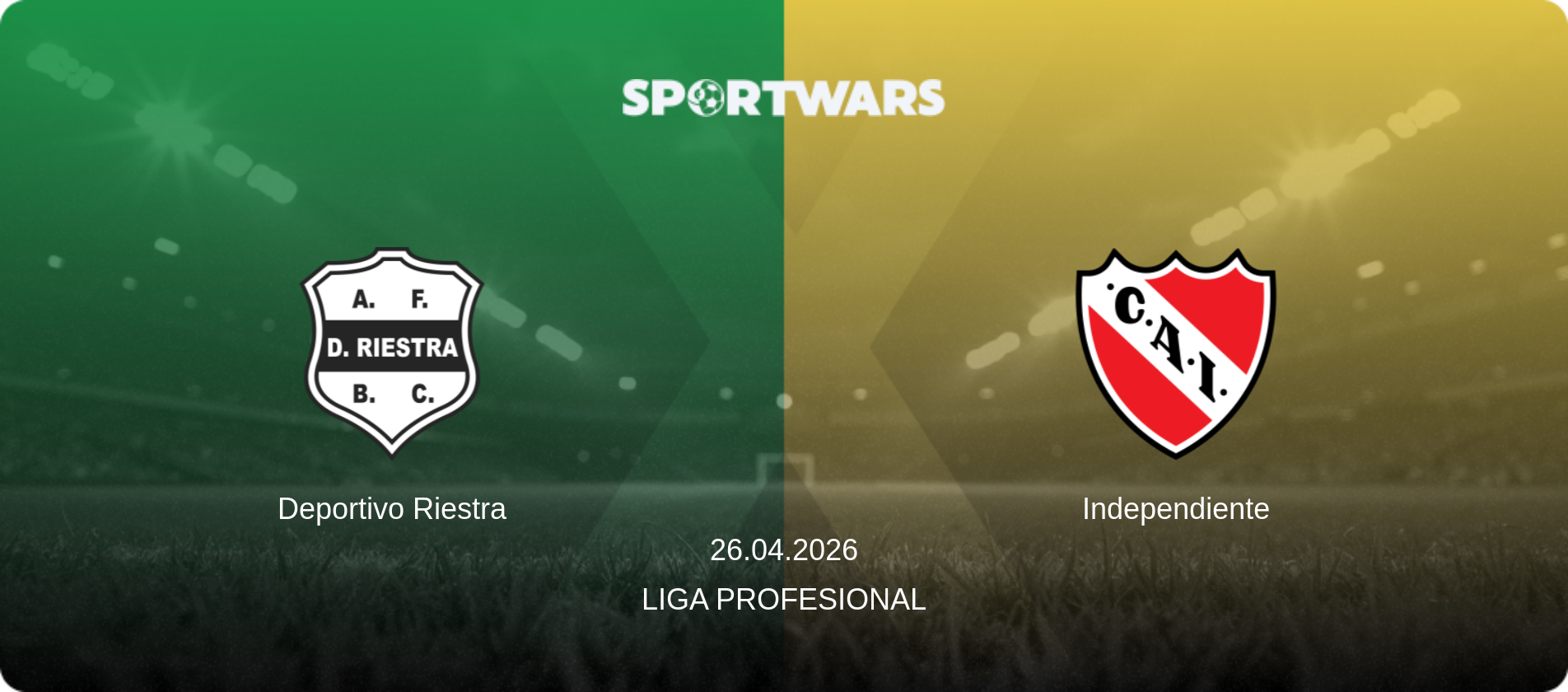 Deportivo Riestra — Independiente, 26.04.2026 — Liga Profesional (match preview)