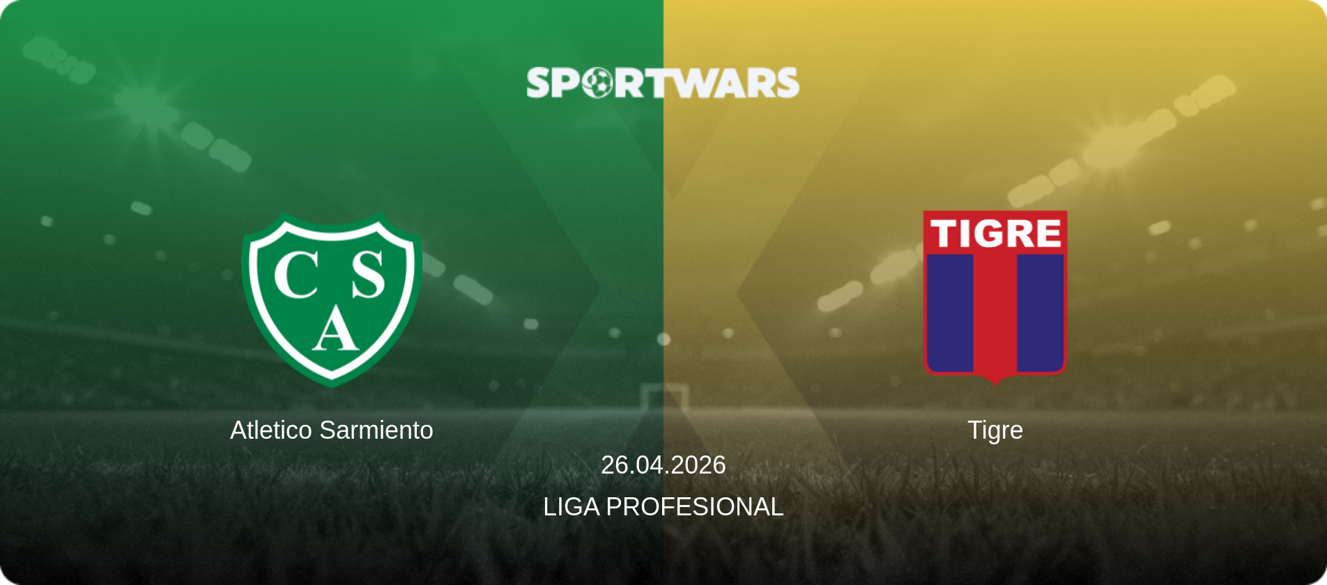 Atletico Sarmiento — Tigre, 26.04.2026 — Liga Profesional (match preview)