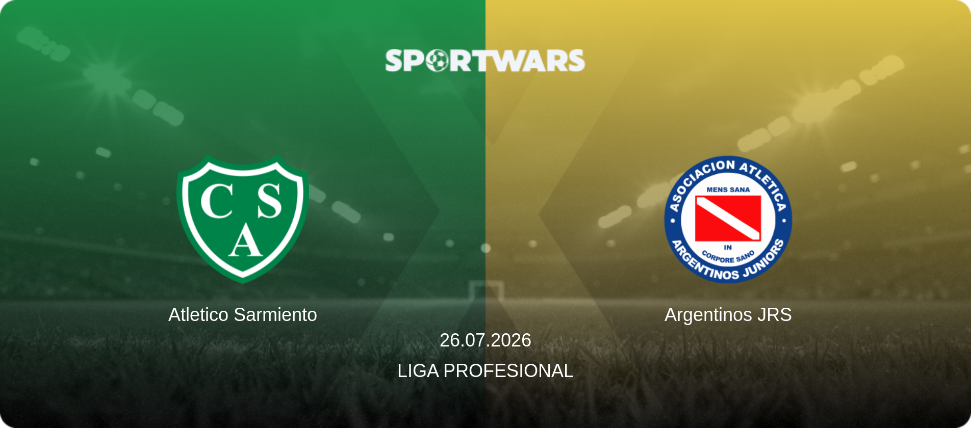 Atletico Sarmiento — Argentinos JRS, 26.07.2026 — Liga Profesional (match preview)