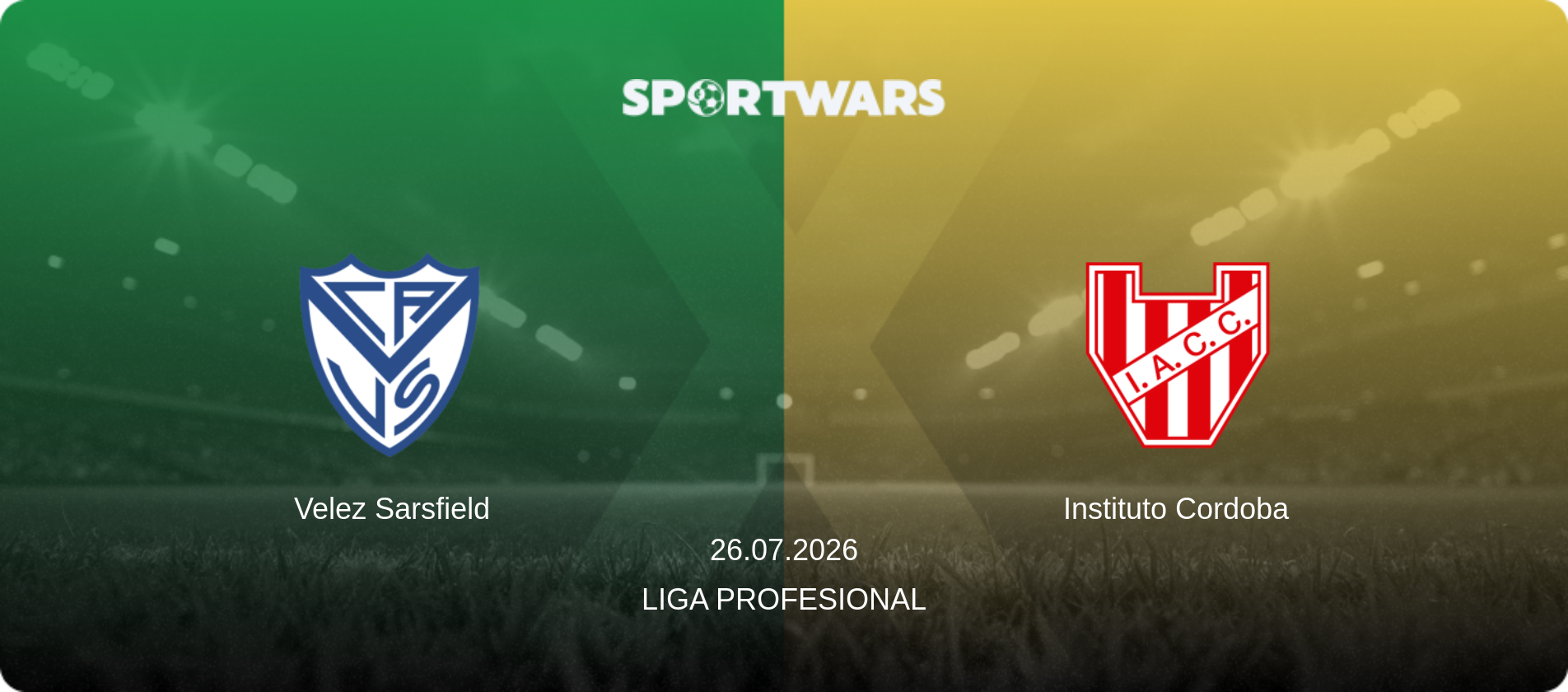 Velez Sarsfield — Instituto Cordoba, 26.07.2026 — Liga Profesional (match preview)