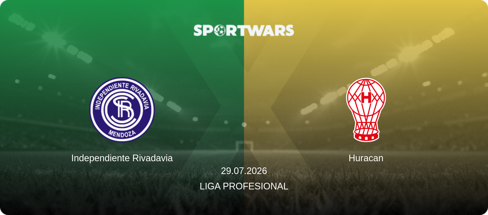 Independiente Rivadavia — Huracan, 29.07.2026 — Liga Profesional (match preview)