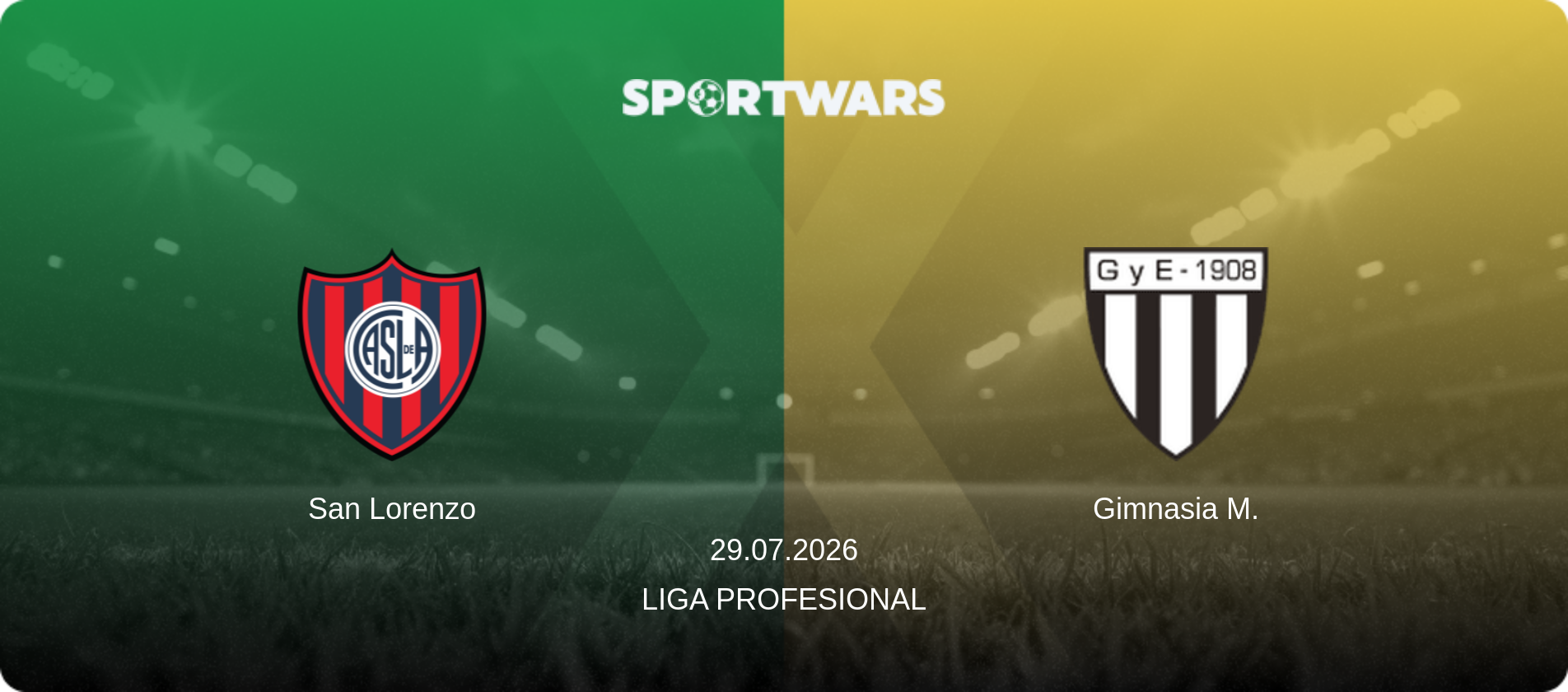 San Lorenzo — Gimnasia M., 29.07.2026 — Liga Profesional (match preview)
