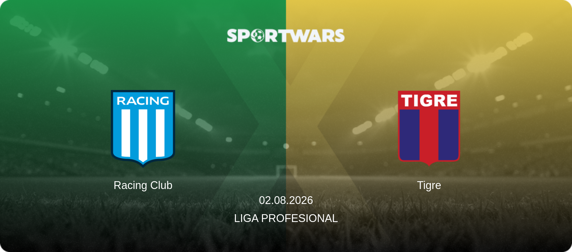 Racing Club — Tigre, 02.08.2026 — Liga Profesional (match preview)
