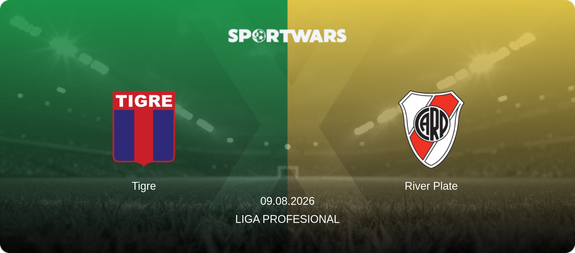 Tigre — River Plate, 09.08.2026 — Liga Profesional (match preview)