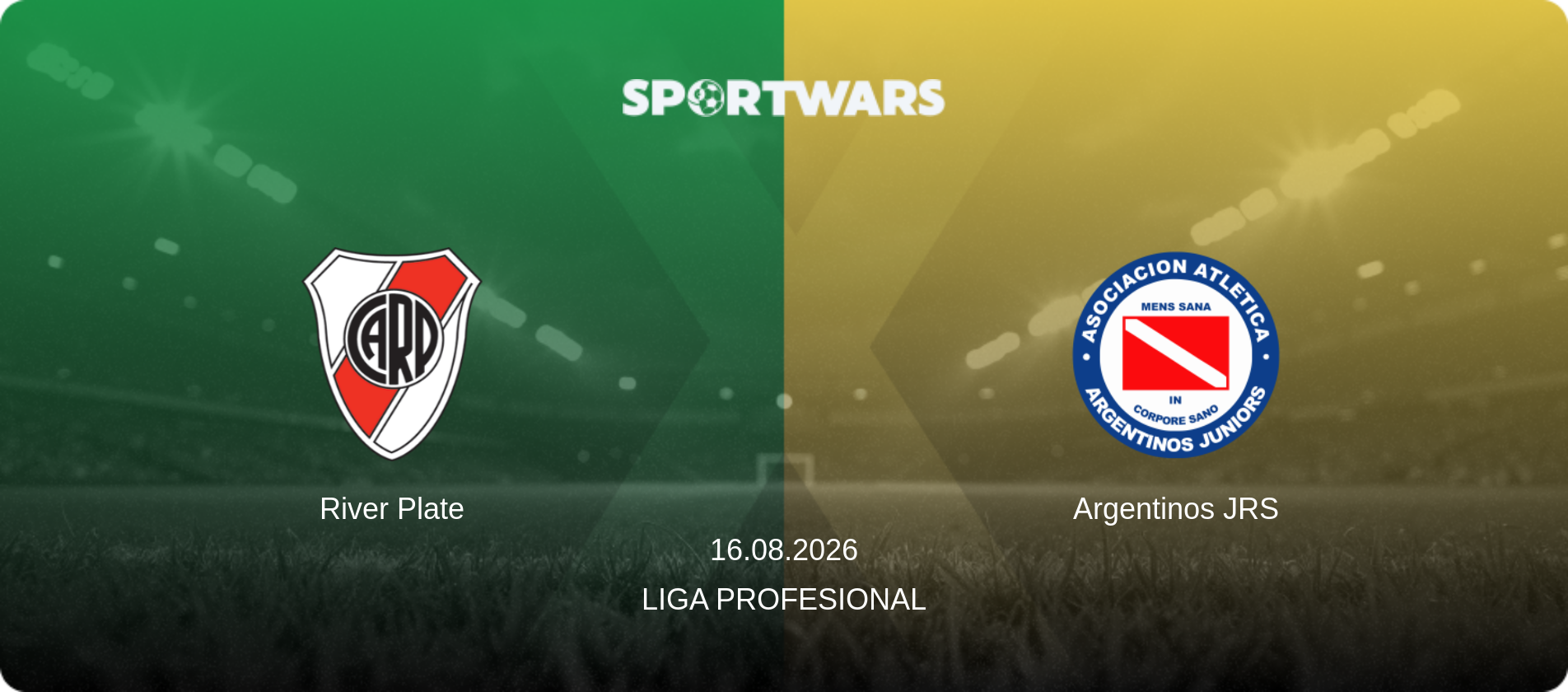 River Plate — Argentinos JRS, 16.08.2026 — Liga Profesional (match preview)