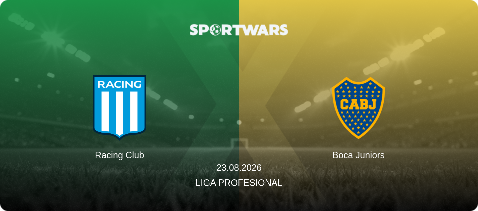 Racing Club — Boca Juniors, 23.08.2026 — Liga Profesional (match preview)
