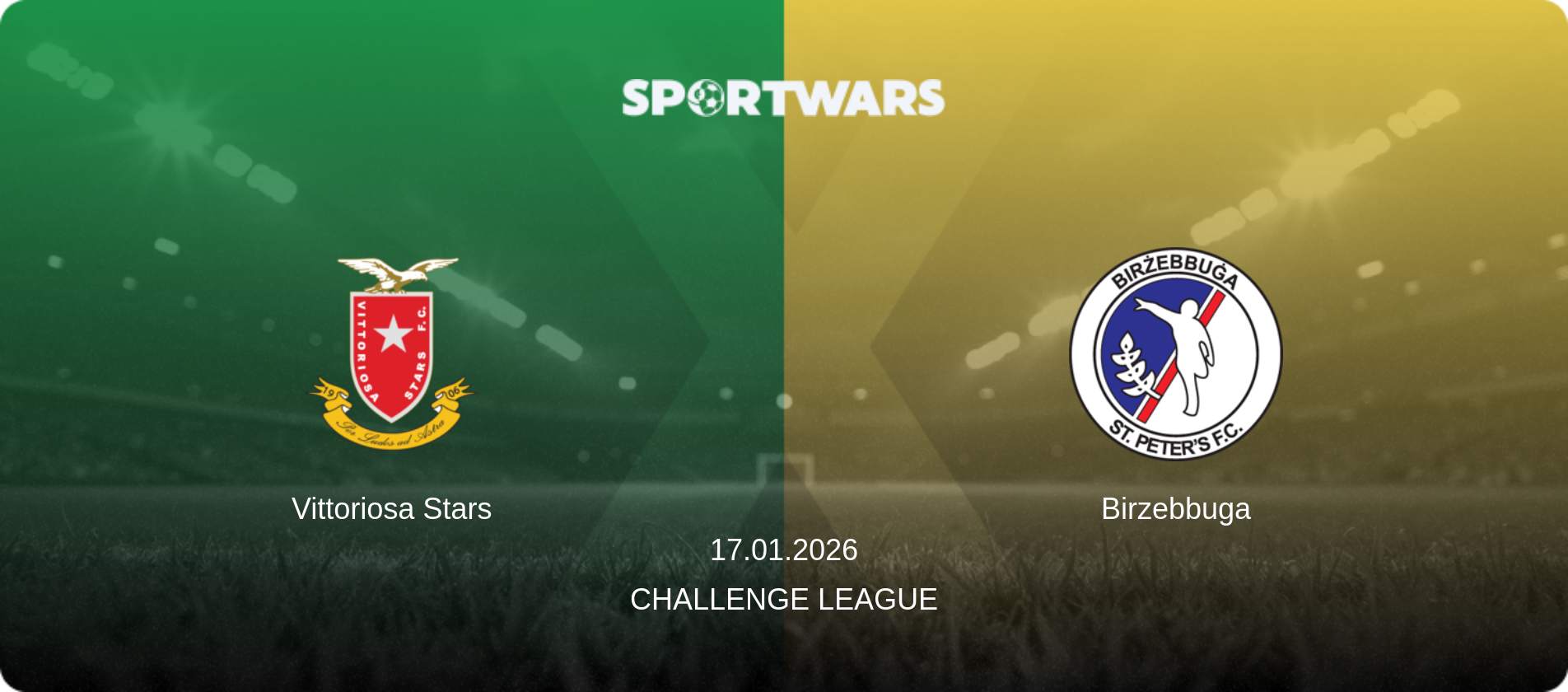 Vittoriosa Stars — Birzebbuga, 17.01.2026 — Challenge League (match preview)