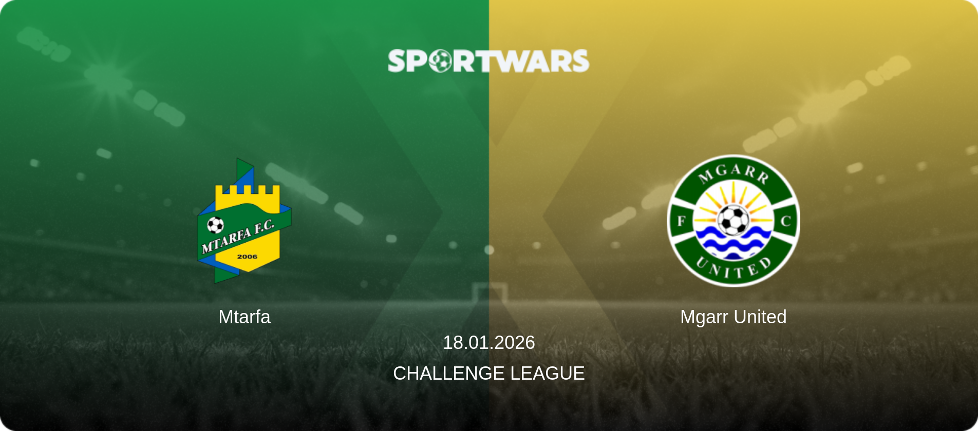 Mtarfa — Mgarr United, 18.01.2026 — Challenge League (match preview)