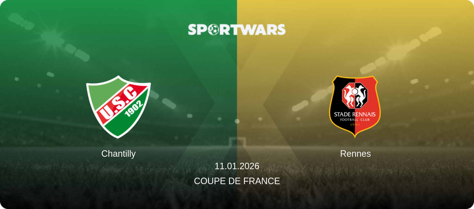 Chantilly — Rennes, 11.01.2026 — Coupe de France (match preview)