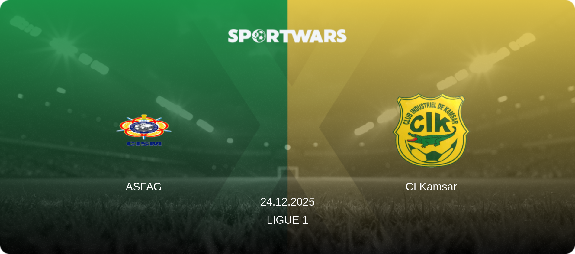 ASFAG — CI Kamsar, 24.12.2025 — Ligue 1 (match preview)