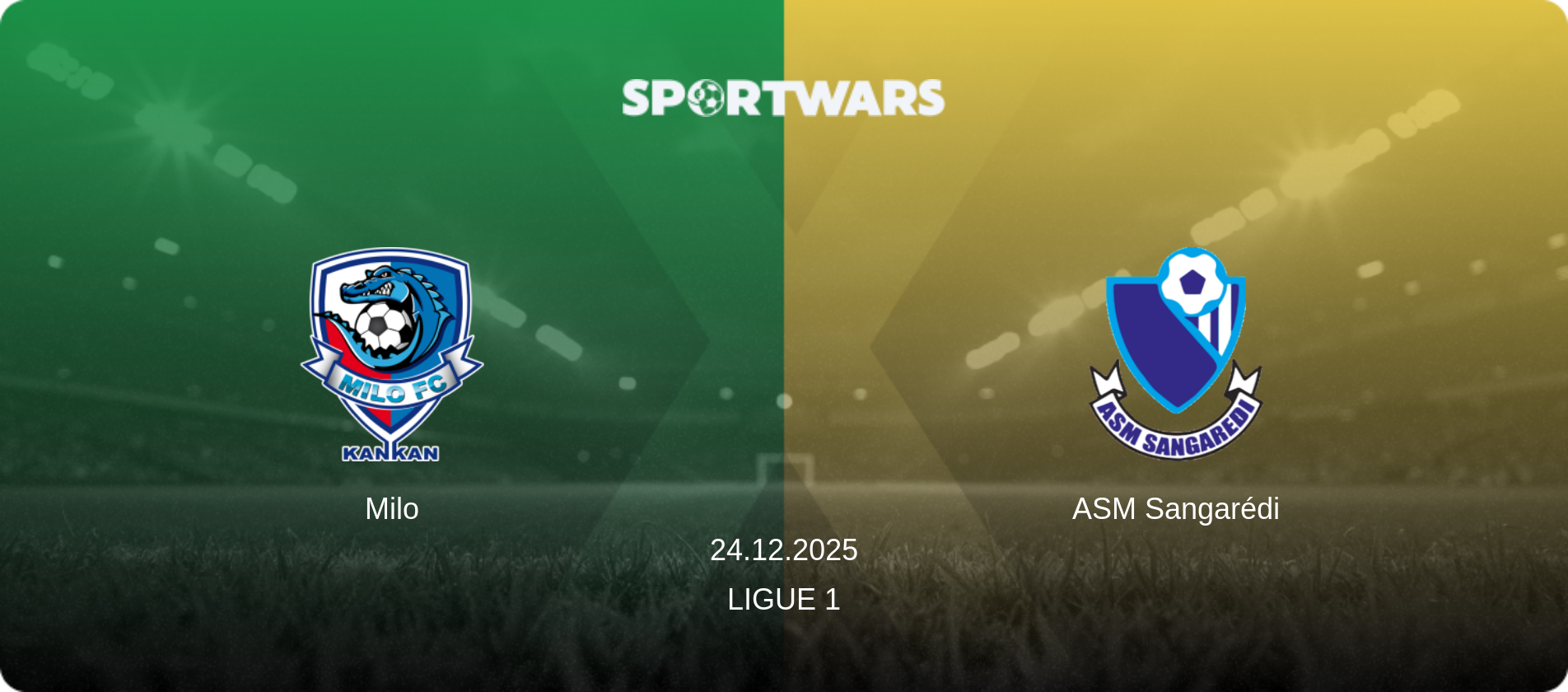 Milo — ASM Sangarédi, 24.12.2025 — Ligue 1 (match preview)