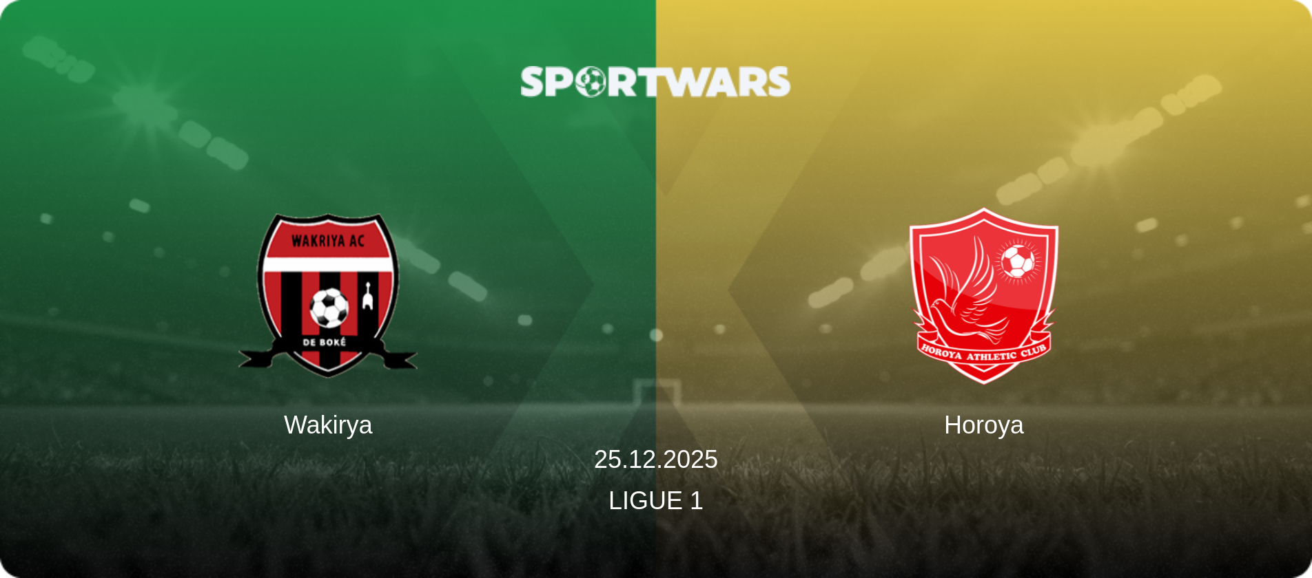 Wakirya — Horoya, 25.12.2025 — Ligue 1 (match preview)