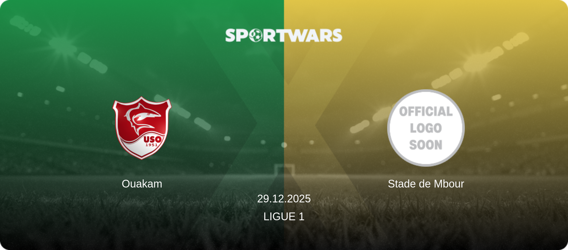 Ouakam — Stade de Mbour, 29.12.2025 — Ligue 1 (match preview)