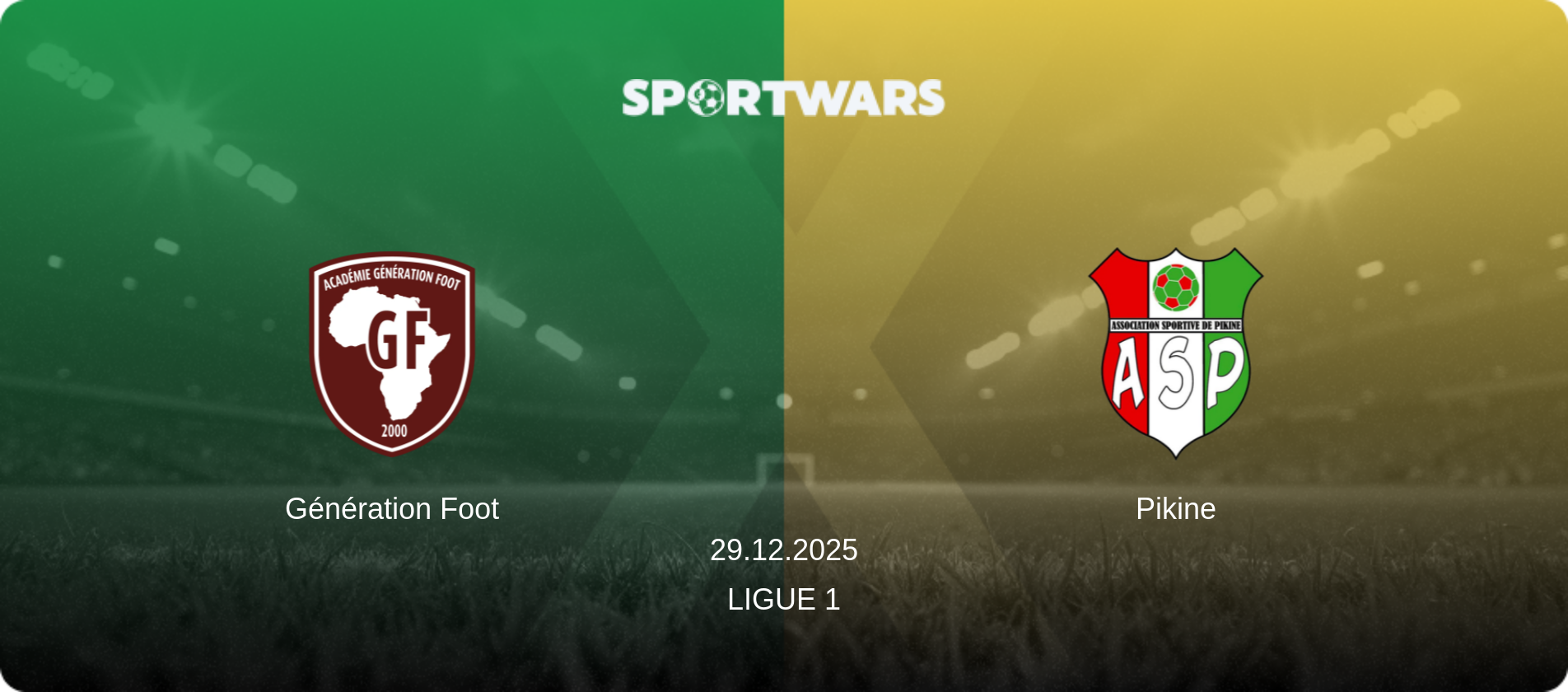 Génération Foot — Pikine, 29.12.2025 — Ligue 1 (match preview)