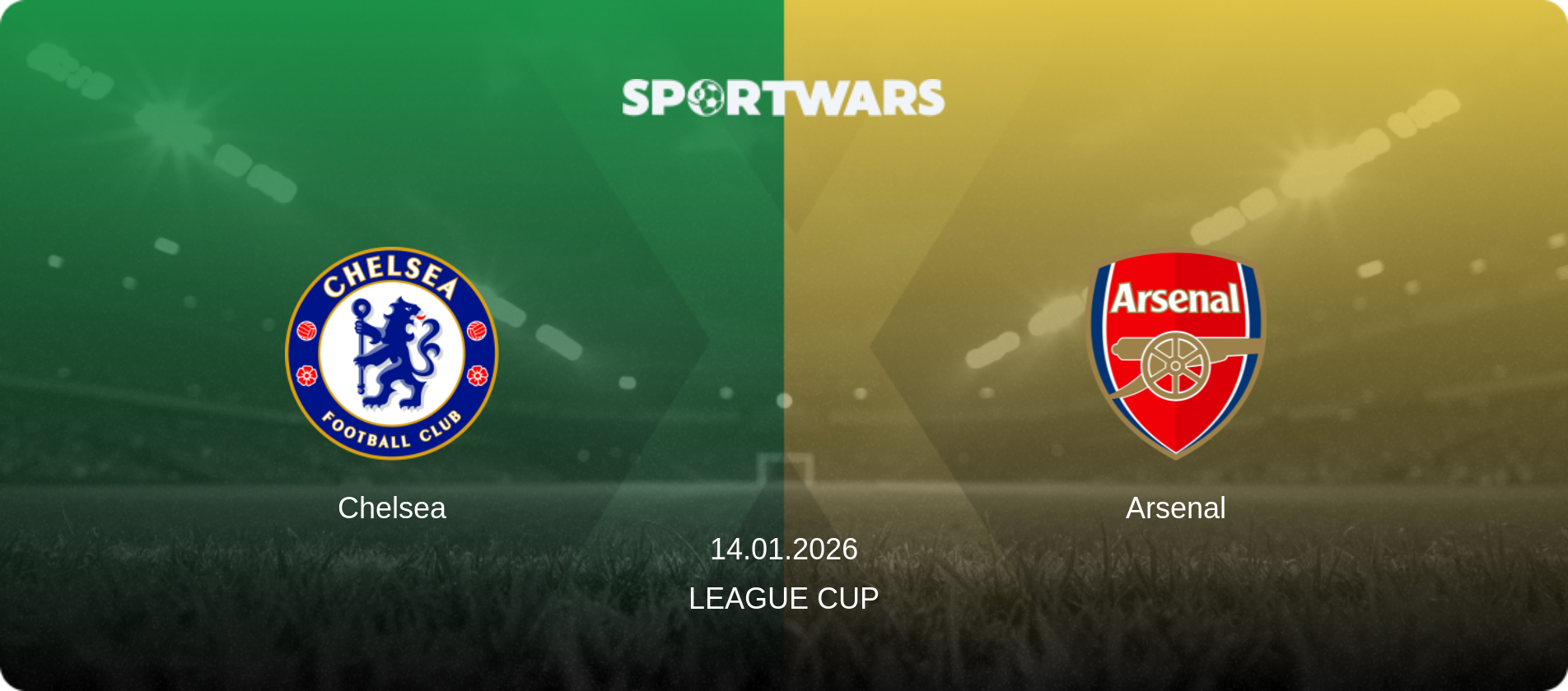 Chelsea — Arsenal, 14.01.2026 — League Cup (match preview)