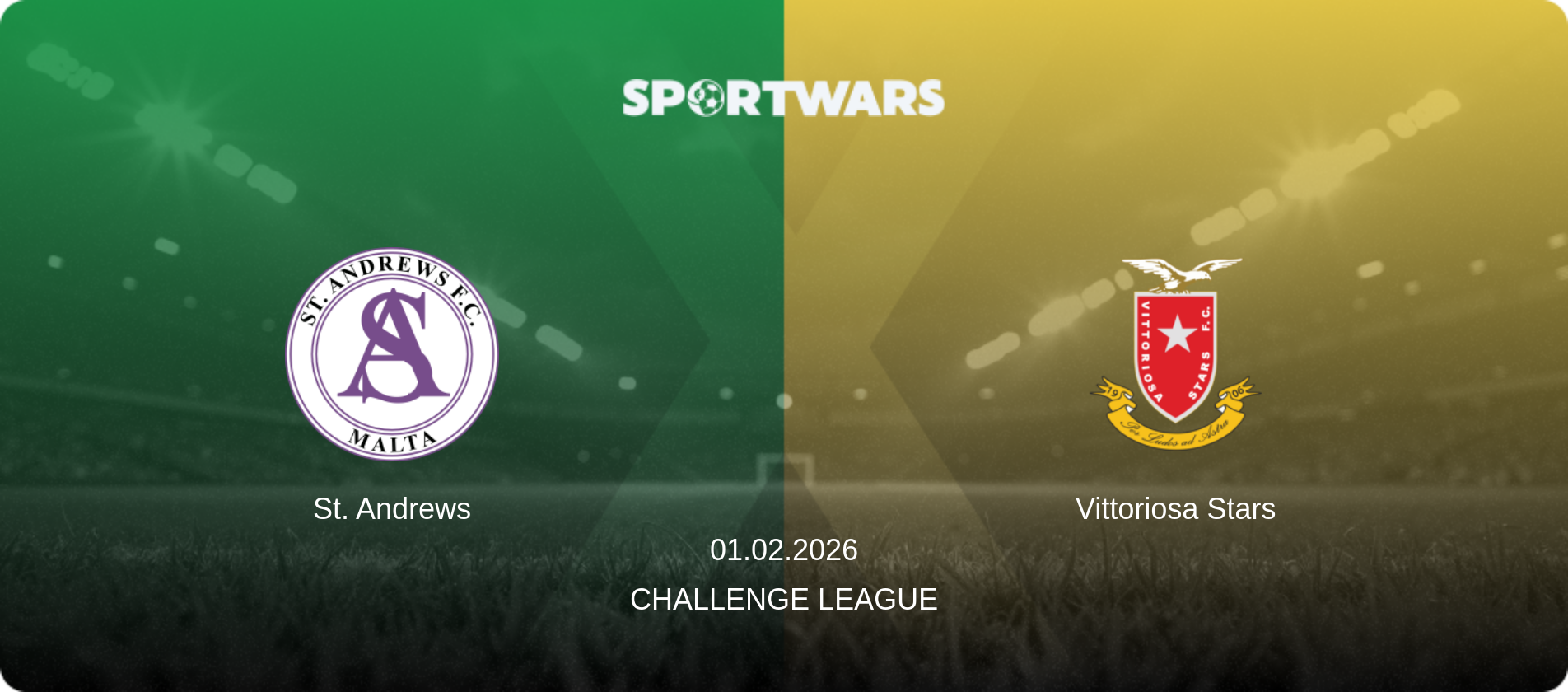 St. Andrews — Vittoriosa Stars, 01.02.2026 — Challenge League (match preview)