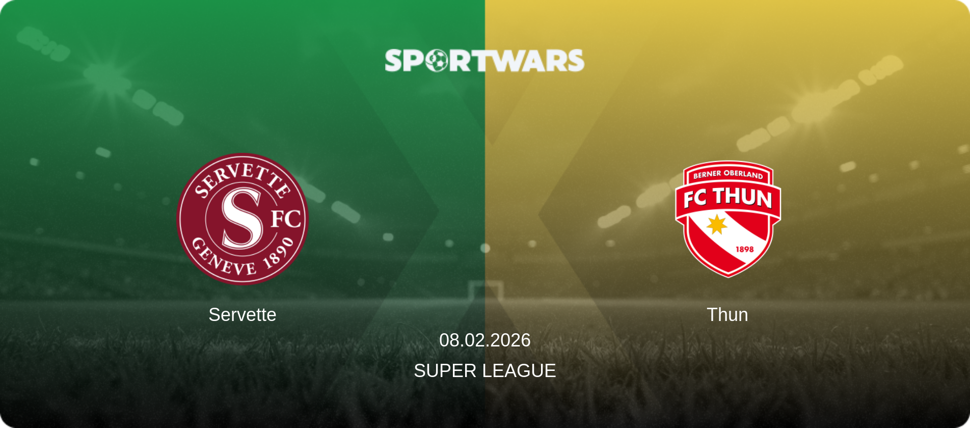 Servette — Thun, 08.02.2026 — Super League (match preview)