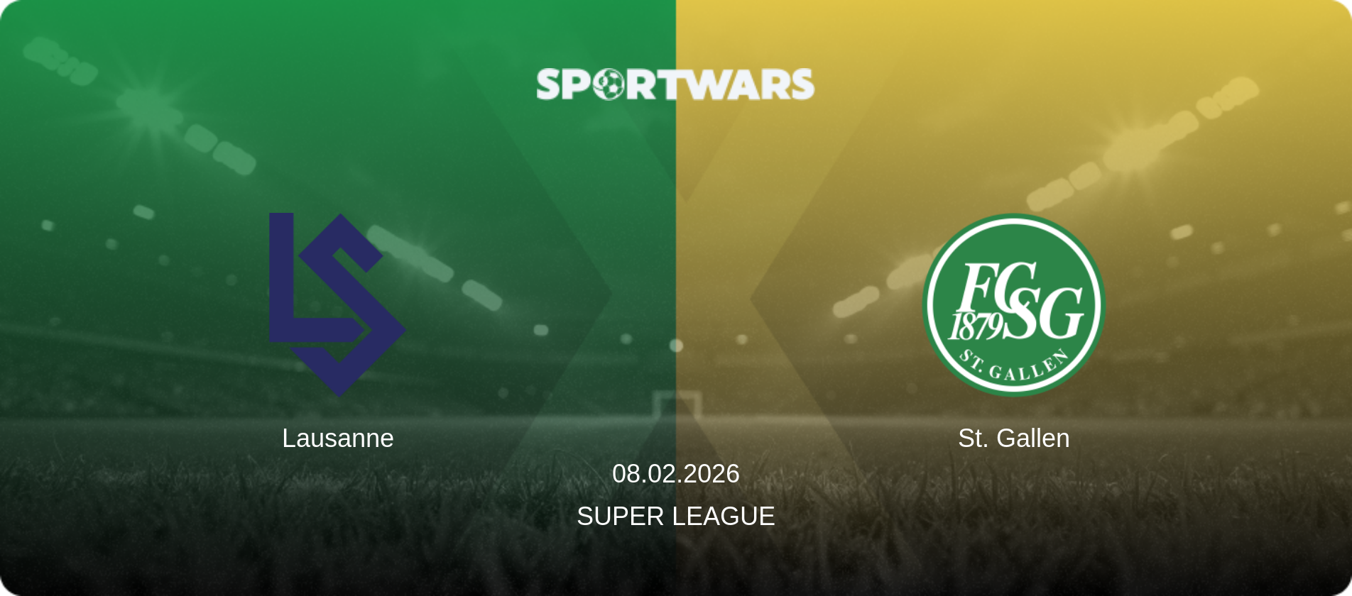 Lausanne — St. Gallen, 08.02.2026 — Super League (match preview)