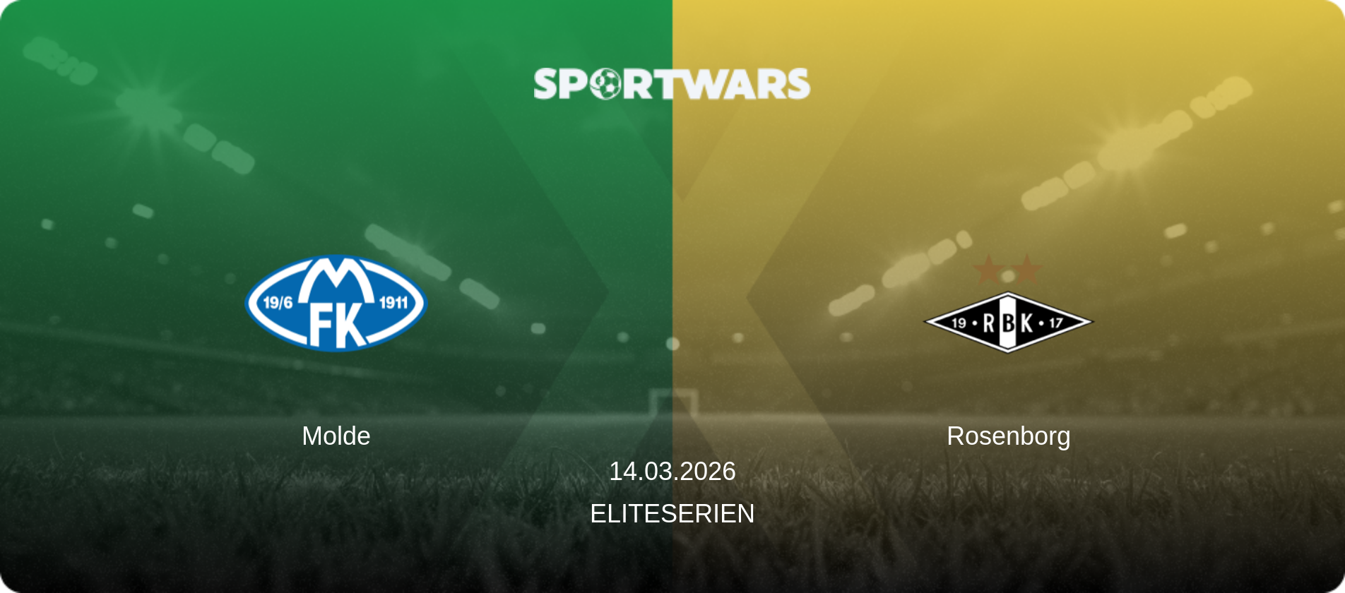 Molde — Rosenborg, 14.03.2026 — Eliteserien (match preview)