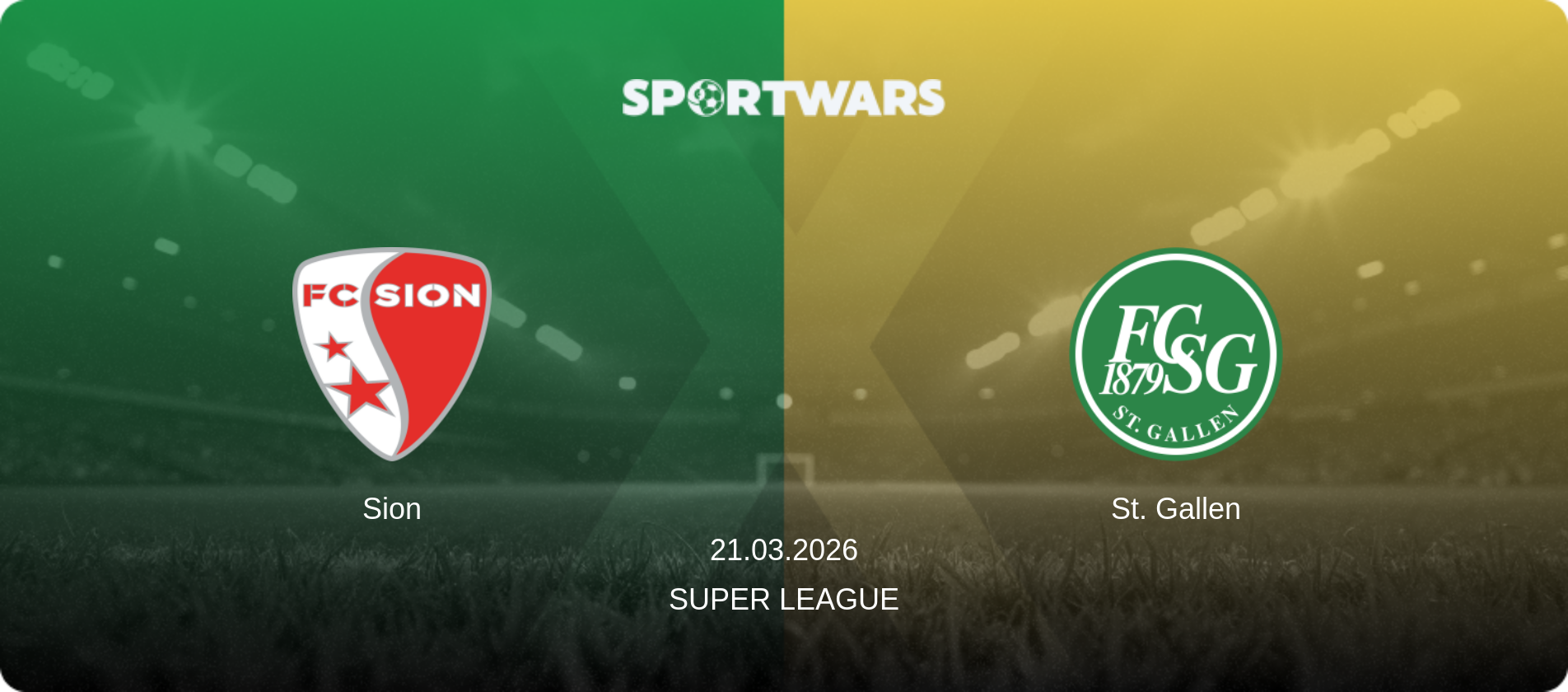 Sion — St. Gallen, 21.03.2026 — Super League (match preview)